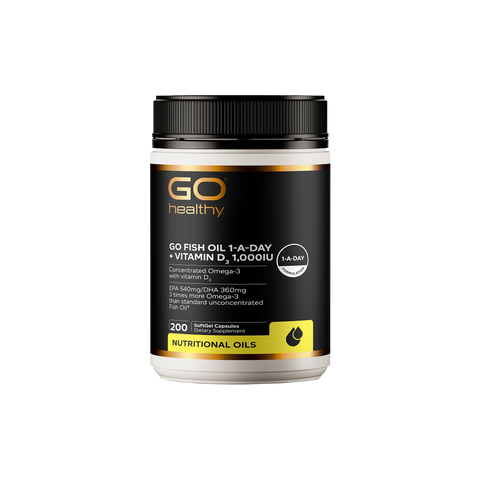 GO Healthy Go Fish Oil 1-A-Day + Vitamin D3 1000IU