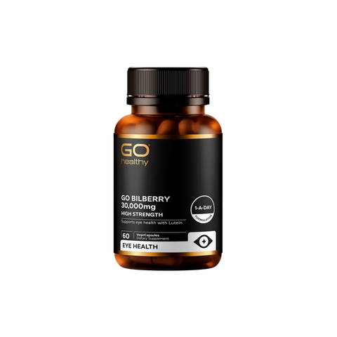 GO Healthy Go Bilberry 30000mg 60 Vege Capsules