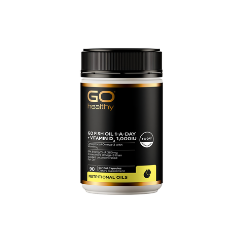 GO Healthy Go Fish Oil 1-A-Day + Vitamin D3 1000IU