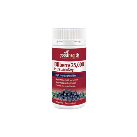 Goodhealth Bilberry 25000 Plus Lutein 6mg 60 Capsules