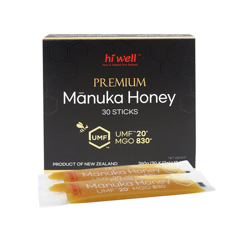 Hi Well Premium Manuka Honey UMF 20+ Sticks 360g (12g x 30's)