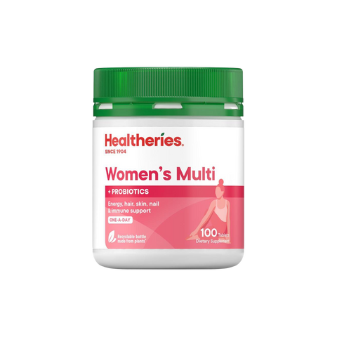 Healtheries Women's Multi with Probiotics One-A-Day 100 Tablets