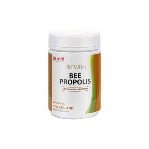 Hi Well Premium Bee Propolis 1000 500 Softgels