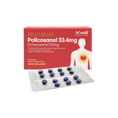Hi Well Premium Policosanol 60 Tablets