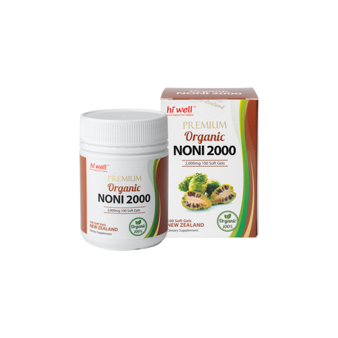 Hi Well Premium Organic Noni 2000 100 Softgels