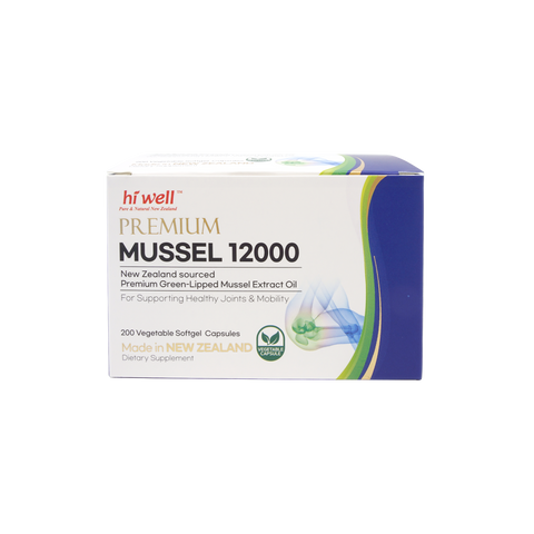 Hi Well Premium Mussel 12000 200 Vegetable Softgel Capsules