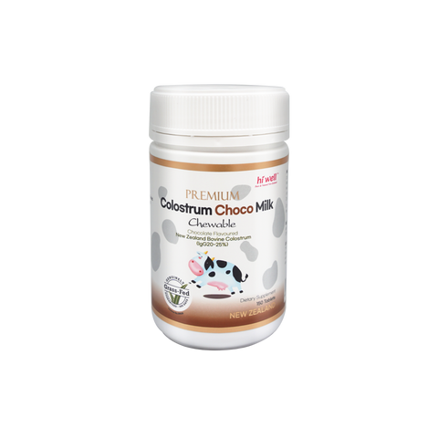 Hi Well Premium Colostrum Choco Milk 150 Chewable Tablets