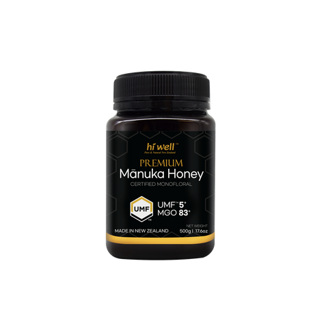 Hi Well Premium Manuka Honey UMF 5+ 500g (MGO 83)
