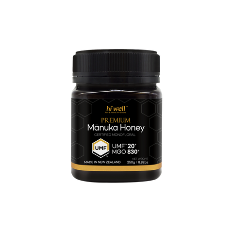 Hi Well Premium Manuka Honey UMF 20+ 250g (MGO 830)