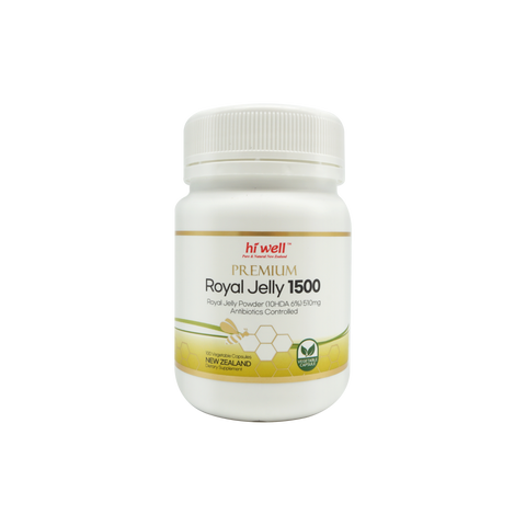 Hi Well Premium Royal Jelly 1500 100 Vege Capsules