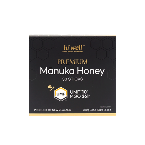 Hi Well Premium Manuka Honey UMF 10+ Sticks 360g (12g x 30's)
