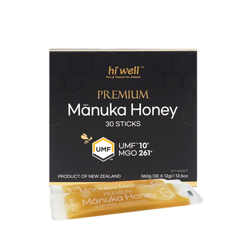 Hi Well Premium Manuka Honey UMF 10+ Sticks 360g (12g x 30's)
