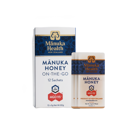 Manuka Health Manuka Honey MGO 115+ On The Go 12 Sachets x 5g