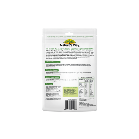 Nature's Way Matcha Green Tea Superfood Powder 50g