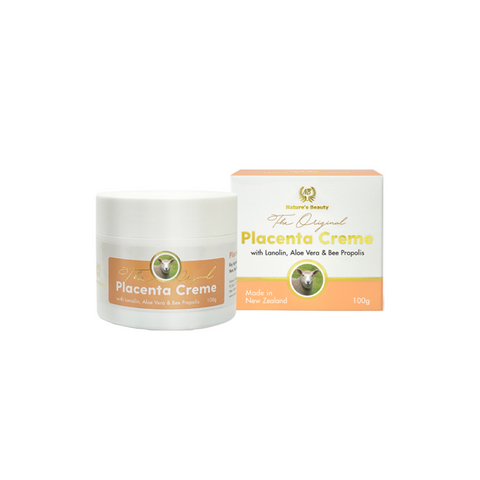 Natures Beauty Placenta Creme with Lanolin, Aloe Vera & Bee Propolis 100g