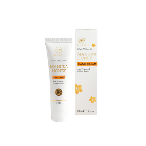 Natures Beauty Bee Kiwi New Zealand Manuka Honey Hand Cream with Vitamin E & Shea Butter 30ml