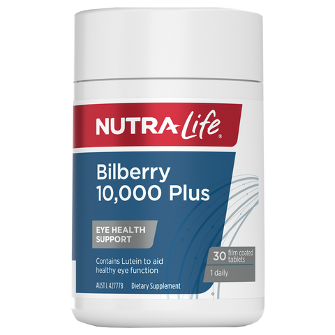 Nutralife Bilberry 10000 Plus 30 Tablets