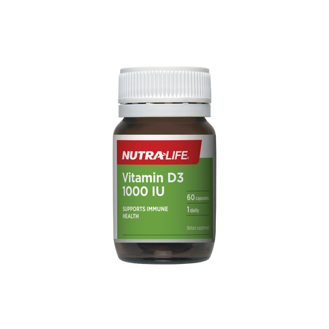 Nutralife Vitamin D3 1000 IU 60 Capsules