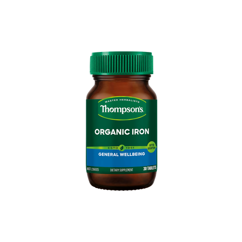 Thompsons Organic Iron 30 Tablets