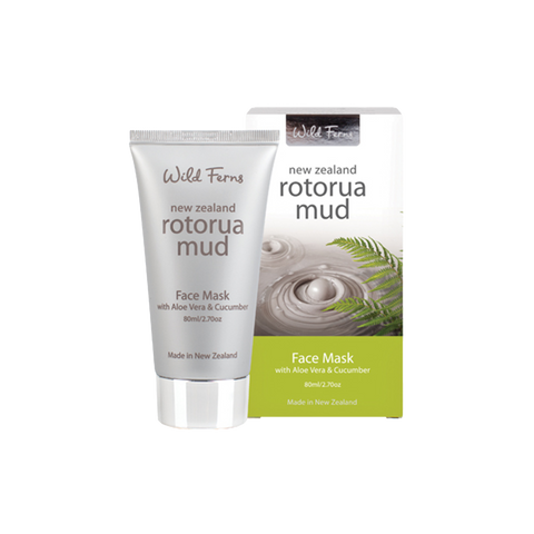 Wild Ferns Rotorua Mud Mask with Aloe Vera & Cucumber 80ml