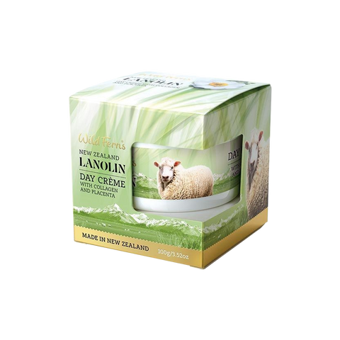 Wild Ferns Lanolin Day Creme with Collagen and Placenta 100g