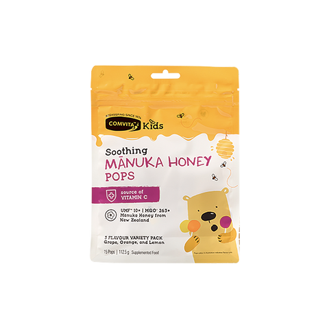 Comvita Kids Soothing Manuka Honey Pops 15Pops