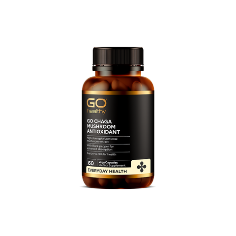 Go Healthy Go Chaga Mushroom Antioxidant 60 VegeCapsules