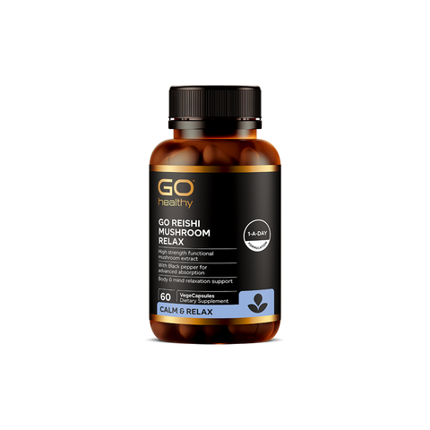 Go Healthy Go Reishi Mushroom Relax 60 VegeCapsules