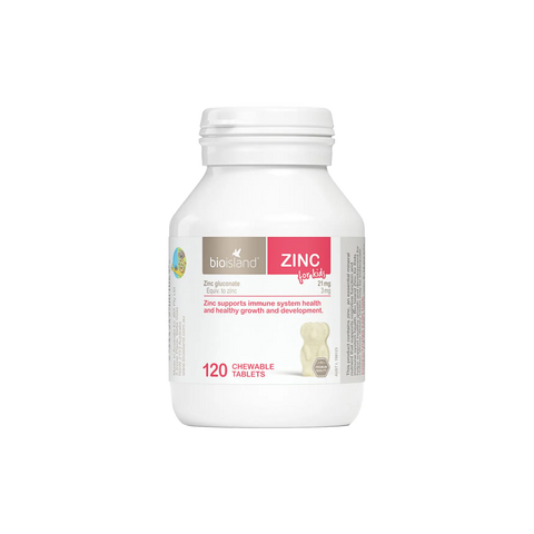 Bio Island Zinc for kids 120 Chewable Tablets