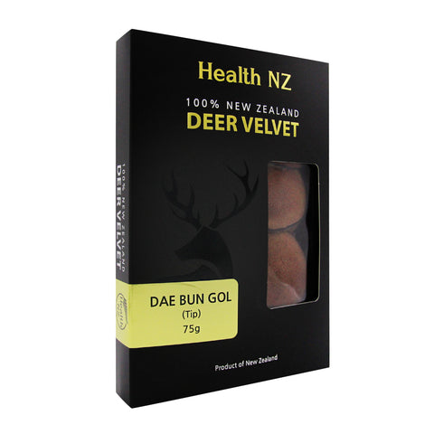 Health NZ 100% New Zealand Deer Velvet Dae Bun Gol 75g