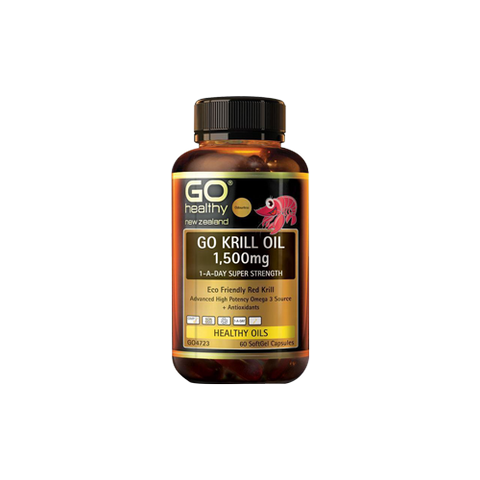 GO Healthy Go Krill Oil 1500mg 1-A-Day 60 Softgels