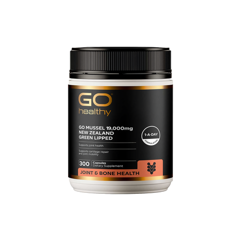 GO Healthy Go Mussel 19000 NZ Green Lipped 300 Capsules