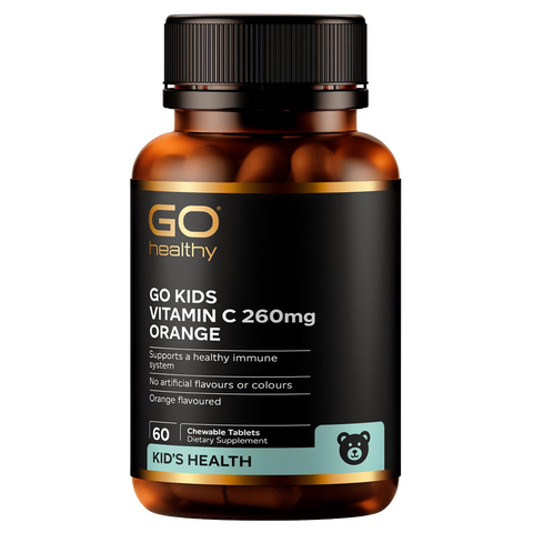 GO Healthy Go Kids Vitamin C 260mg Orange 60 Chewable Tablets