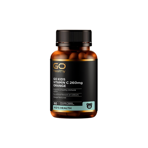 GO Healthy Go Kids Vitamin C 260mg Orange 60 Chewable Tablets