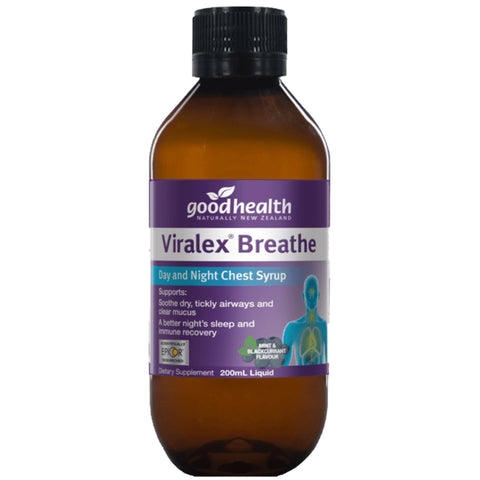 Goodhealth Viralex Breath Day and Night Chest Syrup Supports for Soothe dry, tickly airways with EpiCor