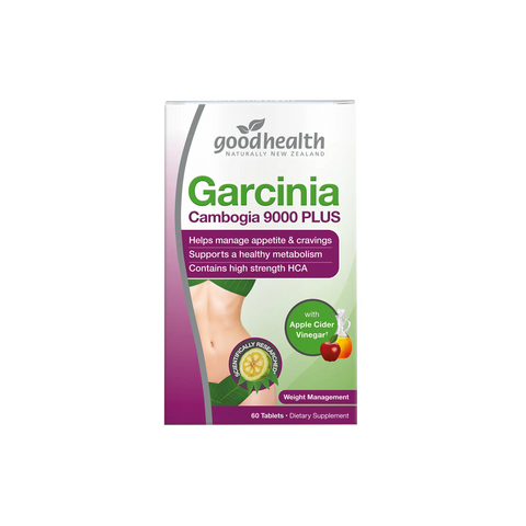 Goodhealth Garcinia Cambogia 9000 PLUS with Apple Cider Vinegar 60 Tablets