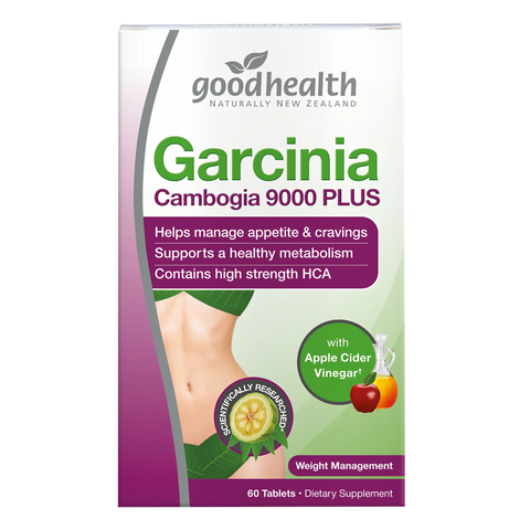 Goodhealth Garcinia Cambogia 9000 PLUS with Apple Cider Vinegar 60 Tablets