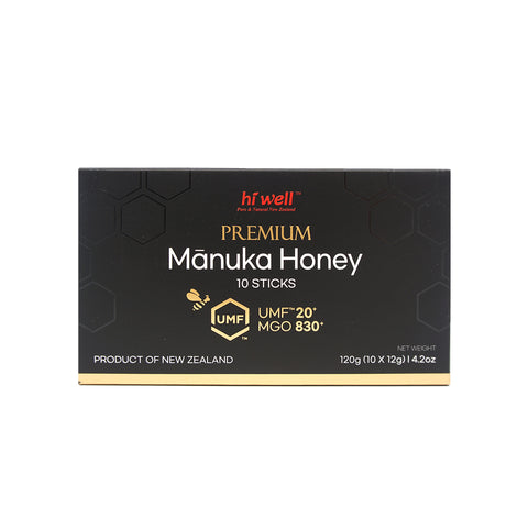 Hi Well Premium Manuka Honey UMF 20+ Sticks 360g (12g x 30's)