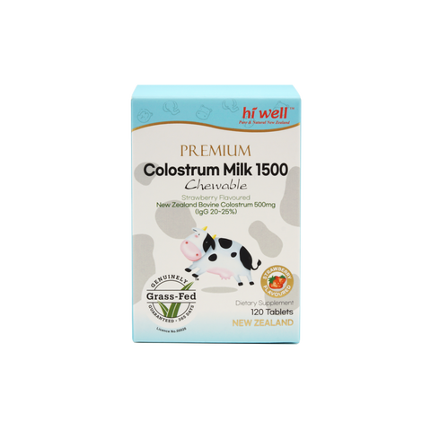 Hi Well Premium Colostrum 1500 120 Chewable Tablets