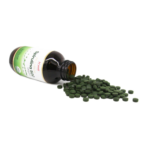 Hi Well Premium Spirulina 500 Organic 500 Tablets
