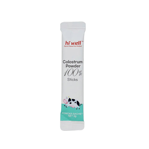 Hi Well Premium Colostrum Powder 100% Sticks 30 Sachets New Zealand Bovine Colostrum