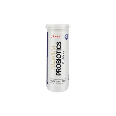 Hi Well Premium Probiotics 75 Billion 60 Vegetable Capsules