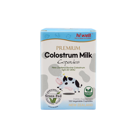 Hi Well Premium Colostrum Milk Capsules New Zealand Bovine Colostrum