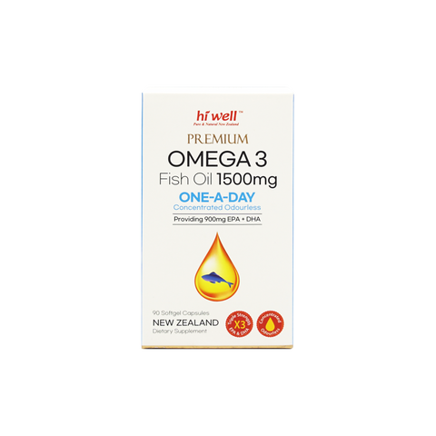 Hi Well Premium Omega 3 1500mg One A Day 90 Capsuels