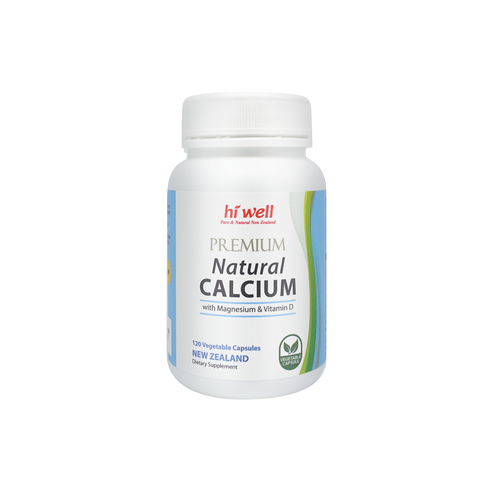 Hi Well Premium Natural Calcium 120 Vege Capsules