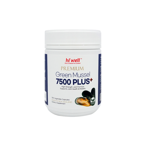 Hi Well Premium Green Mussel 7500 Plus+ 300Vege Capsules