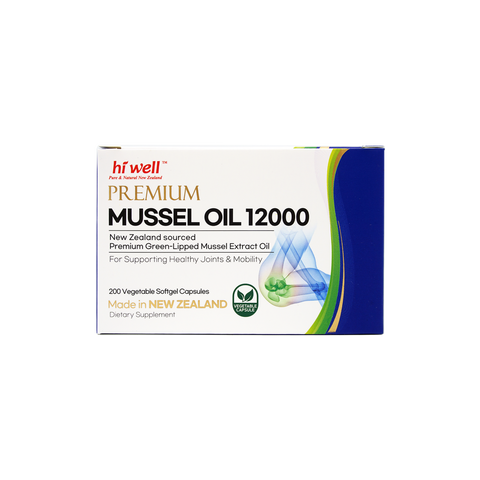 Hi Well Premium Mussel 12000 200 Vegetable Softgel Capsules