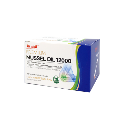 Hi Well Premium Mussel 12000 200 Vegetable Softgel Capsules