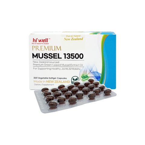 Hi Well Premium Mussel 13500 200 Vegetable Softgel Capsules