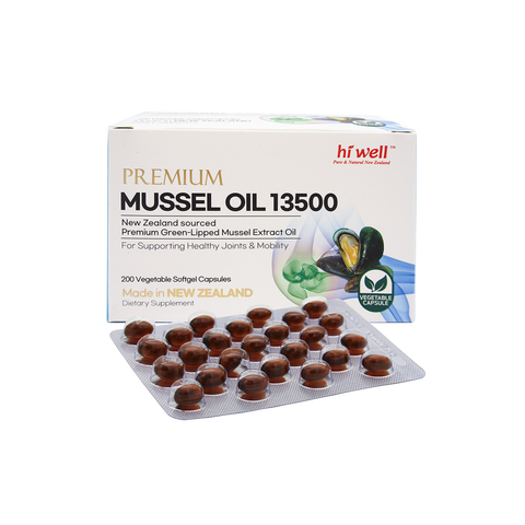 Hi Well Premium Mussel 13500 200 Vegetable Softgel Capsules
